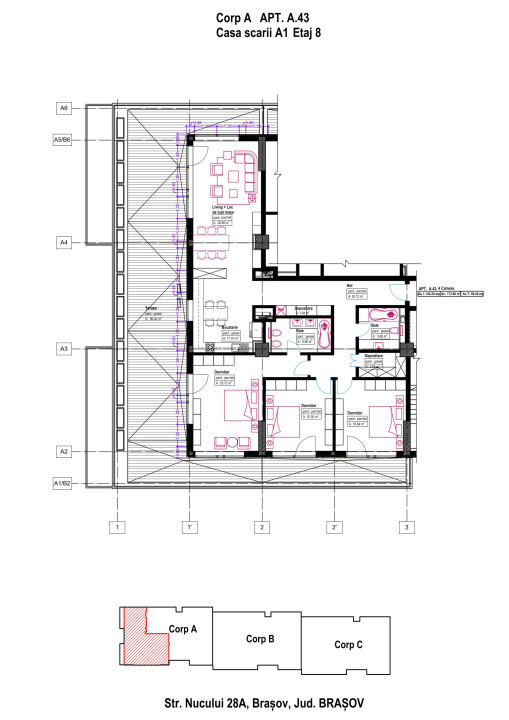 Penthouse 4 camere - Carpathia Braşov