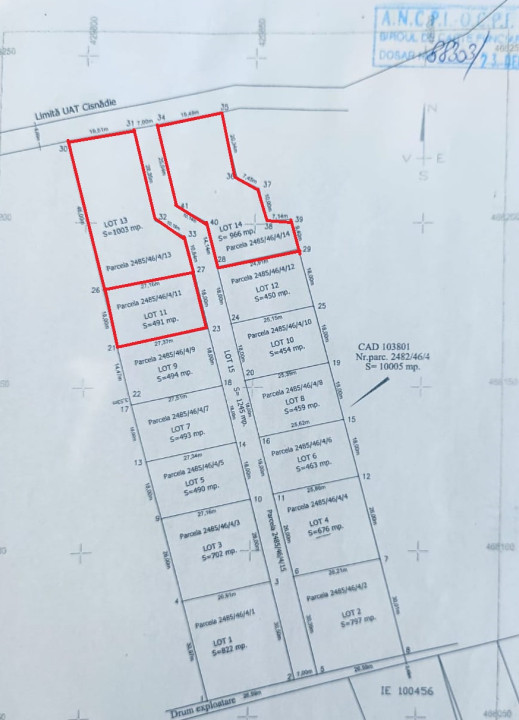 Teren intravilan de vanzare in Cisnadioara - zona Premium disponibile 3 parcele 