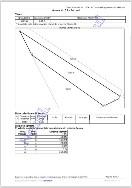  De vanzare Teren arabil, ideal pentru investiții!  Comision 0%!