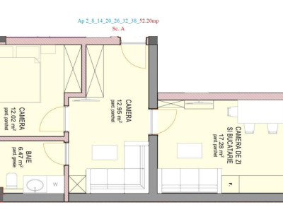 Apartament 2 camere - Nou - Decomandat - zona Doamna Stanca - La cheie