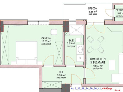 Apartament 2 camere - Nou - Decomandat - zona Doamna Stanca - La cheie