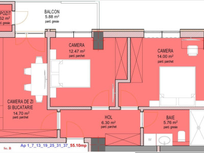 Apartament 2 camere - Nou - Decomandat - zona Doamna Stanca - La cheie