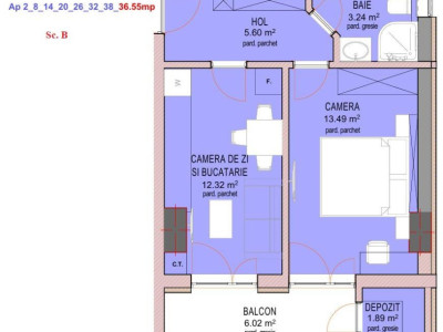 Apartament 2 camere - Nou - Decomandat - zona Doamna Stanca - La cheie