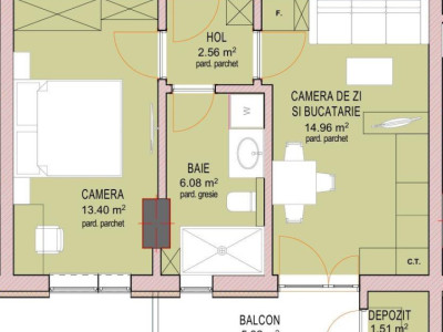 Apartament 2 camere - Nou - Decomandat - zona Doamna Stanca - La cheie