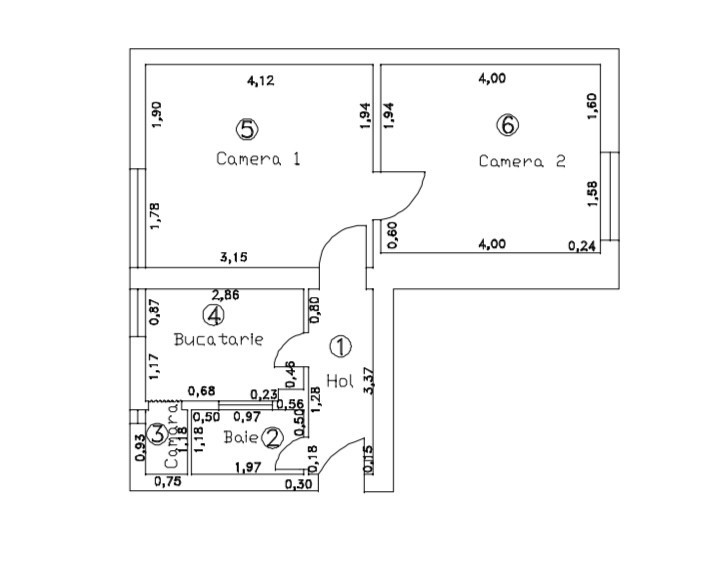 Apartament 2 camere de vânzare - zonă ultracentrală!