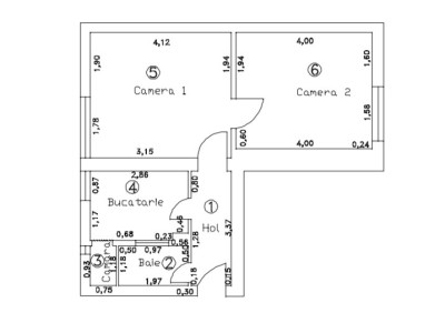 Apartament 2 camere de vânzare - zonă ultracentrală!