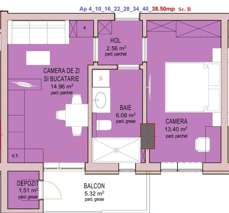 Apartament 2 camere - Nou - Decomandat - zona Doamna Stanca - La cheie