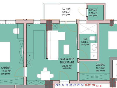 Apartament 3 camere - Nou - Decomandat - zona Doamna Stanca - La cheie