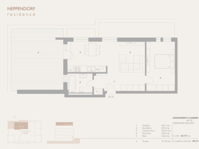 Apartament cartier Turnisor - bloc cu lift