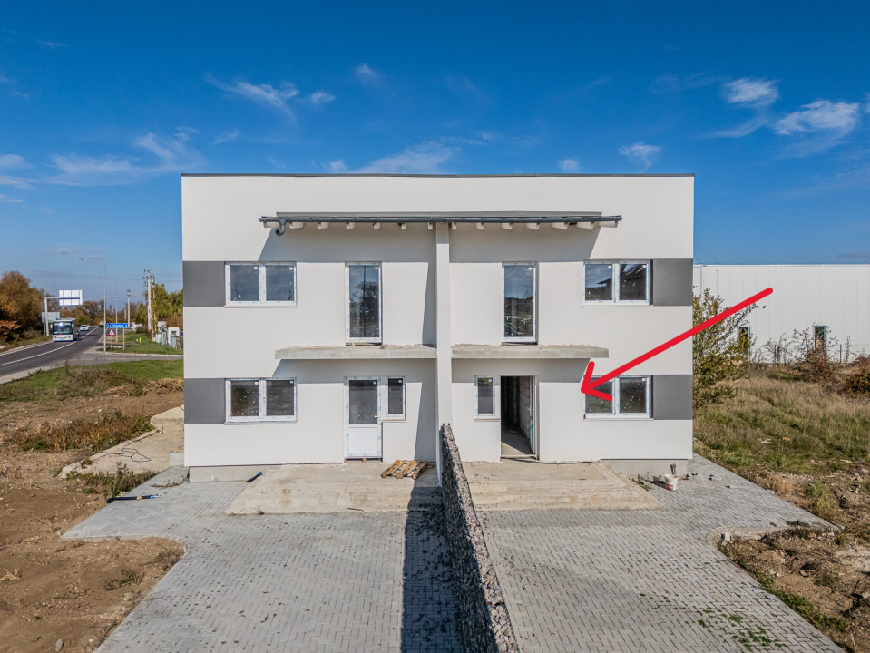 Duplex modern de vânzare în Cristian – 119 mp utili și curte privată de 240 mp