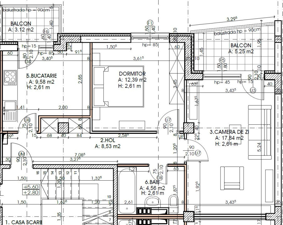 Apartament modern- 2 camere –Ioan Socec, Tractorul 