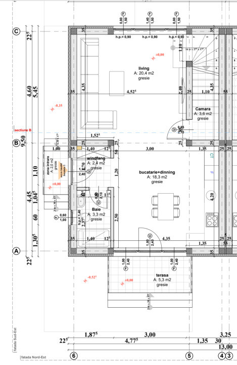 De vanzare casa noua, 4 cam. 2 bai, curte in SIBIU-Cisnadie. Com. 0%