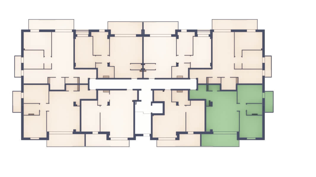 Apartament 3 camere - 2 bai - Terasa 11 mp + Balcon 